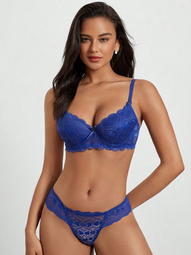 DesireSculpt Set de lenceria con corazon con encaje con aro