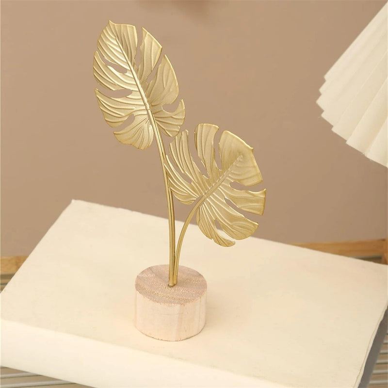 Elegante Decoración de Arte de Hoja de Árbol de Metal - Perfecta para Sala de Estar, Dormitorio y Oficina en Casa