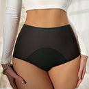 3 piezas de ropa interior sin costuras para mujer, tela de malla transpirable, control de barriga de cintura alta, ajuste comodo, a prueba de fugas durante la menstruacion, bragas triangulares