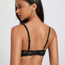 DesireSculpt Sensual y romantico sujetador push-up de encaje con aros, negro, para jovenes y mujeres, 1 pieza