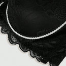 DesireSculpt Sensual y romantico sujetador push-up de encaje con aros, negro, para jovenes y mujeres, 1 pieza