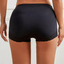 1 pieza Mujeres Cintura Alta Bragas Boxer Briefs Panty de Encaje Panties Cortos de Control de Barriga Boyshorts Florales