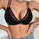 Sujetador doble de malla de  comodo y sexy para mujer