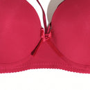 Sujetador push-up suave y sencillo con tirantes cruzados delanteros y relleno