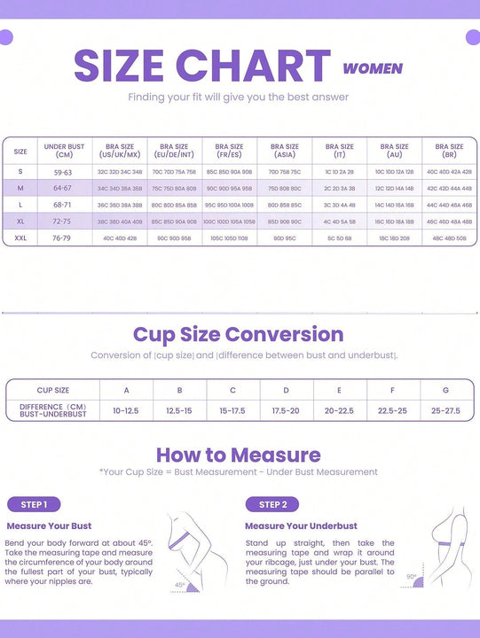 NEW Sujetador comodo y transpirable para mujer con espalda descubierta sin costuras con borde ondulado