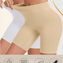 SXY 2paquete Shorts de Biker de Cintura Ancha Solidos, para usar debajo de vestidos para mujer, calzoncillos tipo boxers sin costuras antirozaduras y suaves para mujeres