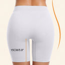 SXY 2paquete Shorts de Biker de Cintura Ancha Solidos, para usar debajo de vestidos para mujer, calzoncillos tipo boxers sin costuras antirozaduras y suaves para mujeres