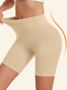 SXY 2paquete Shorts de Biker de Cintura Ancha Solidos, para usar debajo de vestidos para mujer, calzoncillos tipo boxers sin costuras antirozaduras y suaves para mujeres