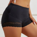 1 pieza Mujeres Cintura Alta Bragas Boxer Briefs Panty de Encaje Panties Cortos de Control de Barriga Boyshorts Florales