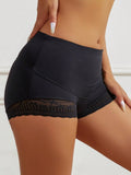 1 pieza Mujeres Cintura Alta Bragas Boxer Briefs Panty de Encaje Panties Cortos de Control de Barriga Boyshorts Florales