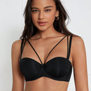 DesireSculpt Sujetador push up con diseno de lazo con aro