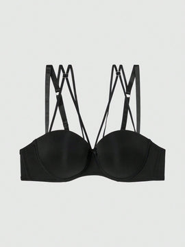 DesireSculpt Sujetador push up con diseno de lazo con aro
