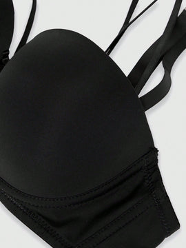 DesireSculpt Sujetador push up con diseno de lazo con aro