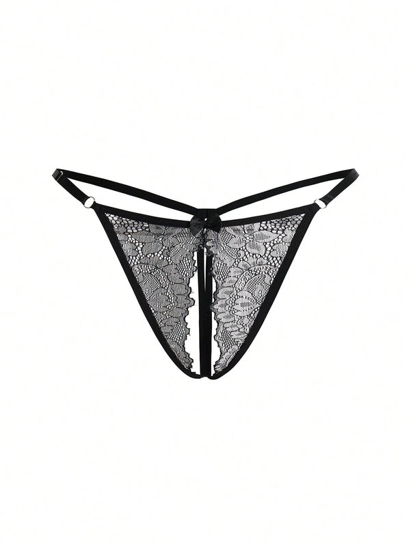Conjunto de ropa interior sexy para mujer con encaje, 4 piezas