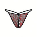 Conjunto de ropa interior sexy para mujer con encaje, 4 piezas