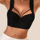 1 pieza Sujetador con correas anchas y push up para mujer