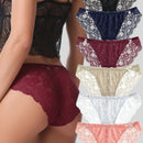 Paquete de 6 bragas de encaje sexy sin costuras para mujer con diamante brillante en multiples colores
