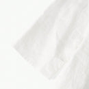 MOTF PREMIUM Blusa De Encaje De Panel De Cuello De Lazo Con Flecos De Lino Puro