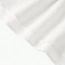 MOTF PREMIUM Blusa De Encaje De Panel De Cuello De Lazo Con Flecos De Lino Puro