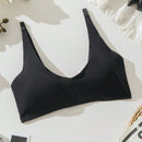 Sujetador de unicolor sin costuras para mujeres comodo