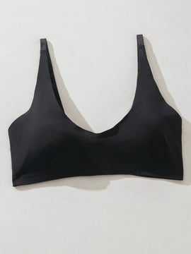 Sujetador de unicolor sin costuras para mujeres comodo