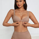 NEW  DesireSculpt Conjunto de 2 Bralette basicos suaves y comodos con correas anchas para los hombros, cierre frontal y diseno sin costuras