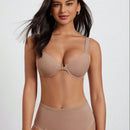 NEW  DesireSculpt Conjunto de 2 Bralette basicos suaves y comodos con correas anchas para los hombros, cierre frontal y diseno sin costuras