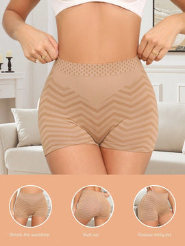 Mujeres 1 pieza Pantalones cortos de control del vientre elastico y sin costuras