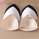 3 pares de almohadillas triangulares de esponja para Brasier, inserciones de Brasier delgado, transpirables para traje de bano/bikini/Brasier deportivo