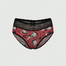 Betty Boop | ROMWE Conjunto de Brasier push up y Tangas, con patron de tiras de foso y encaje, sin cables y con correas ajustables para mujeres