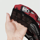Betty Boop | ROMWE Conjunto de Brasier push up y Tangas, con patron de tiras de foso y encaje, sin cables y con correas ajustables para mujeres
