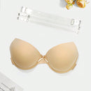 1 pieza de mujeres carne de colores sin tira Sujetador invisible con transparente tira de hombro , para noche Vestido de fiesta