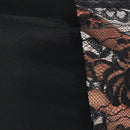 Clasi Blusa informal de verano sin mangas de gasa con parche de encaje en unicolor
