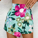 Essnce Falda-short simple de estampado floral para mujer
