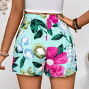 Essnce Falda-short simple de estampado floral para mujer