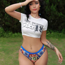 Ropa Interior Triangular Con Estampado Facial