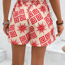 VCAY Falda estampada de linea A bohemia de verano para mujeres en vacaciones