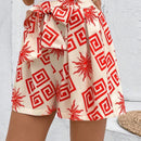 VCAY Falda estampada de linea A bohemia de verano para mujeres en vacaciones