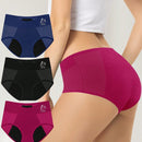 3 piezas Bragas menstruales de triangulo para mujer, a prueba de fugas, transpirables y comodas