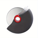 Cortador de pizza redondo de acero inoxidable - Herramienta de cocina sin carga para pastel, pan, horneado de pasteles, rodillo de ruleta para el hogar, camping, accesorio para barbacoa, esencial de verano, esencial de vacaciones de haya