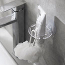 Juego de portacepillos y pasta dental para pared, plástico, sin necesidad de taladrar, sin electricidad, organizador para baño
