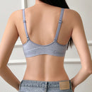 DAZY Sujetador tejido de jacquard para damas comodo, sin alambre y decorado con letras