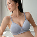 DAZY Sujetador tejido de jacquard para damas comodo, sin alambre y decorado con letras
