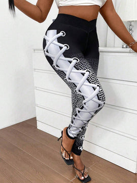 Slayr Leggings ajustados impresos para mujer