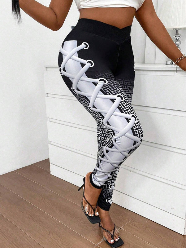 Slayr Leggings ajustados impresos para mujer