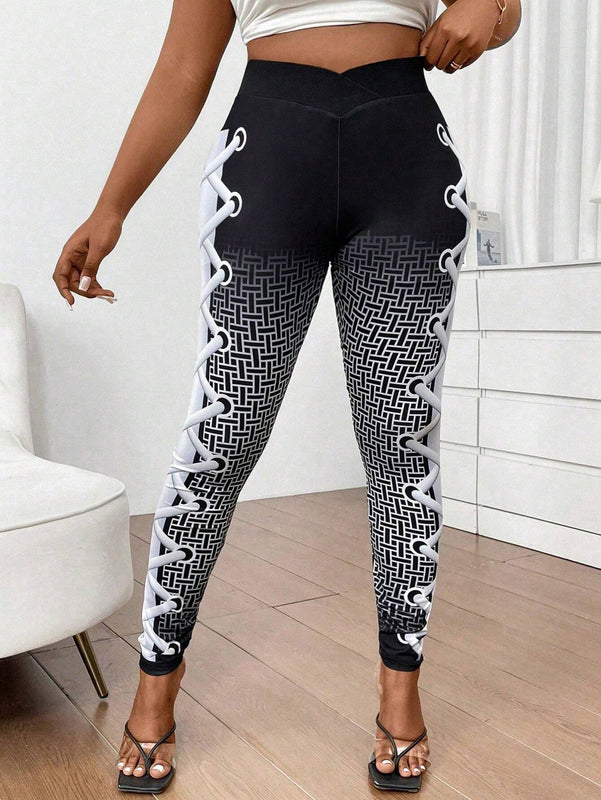 Slayr Leggings ajustados impresos para mujer