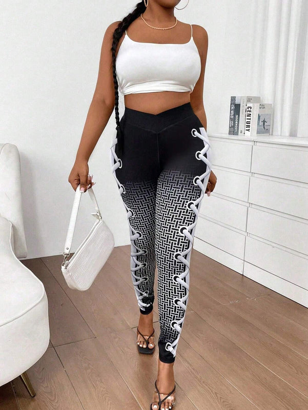 Slayr Leggings ajustados impresos para mujer