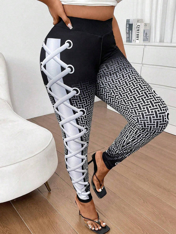 Slayr Leggings ajustados impresos para mujer