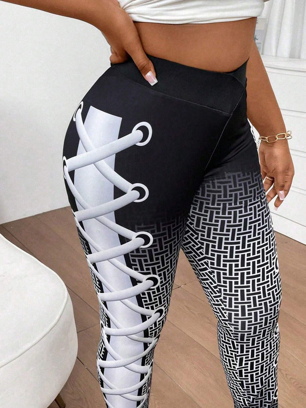 Slayr Leggings ajustados impresos para mujer