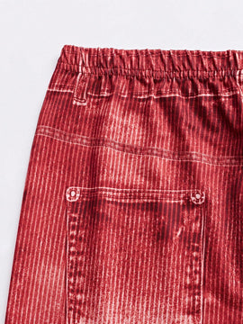 LUNE Pantalones largos de estilo simple y uso diario para mujeres con imitacion de tela de mezclilla